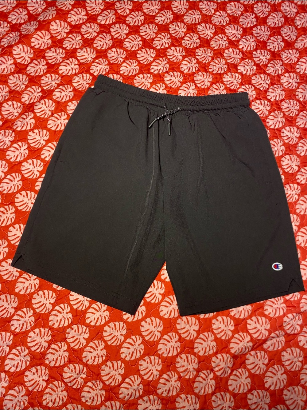Champion Black Athletic Drawstring Shorts